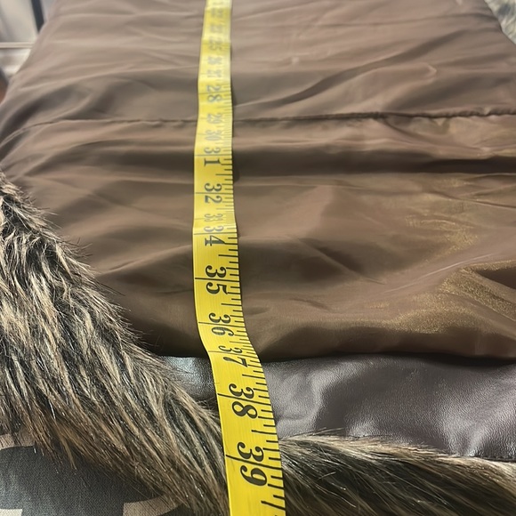 Miss London, Retro Faux Fur Vest, Size Medium, brown, Vintage look - Picture 9 of 11